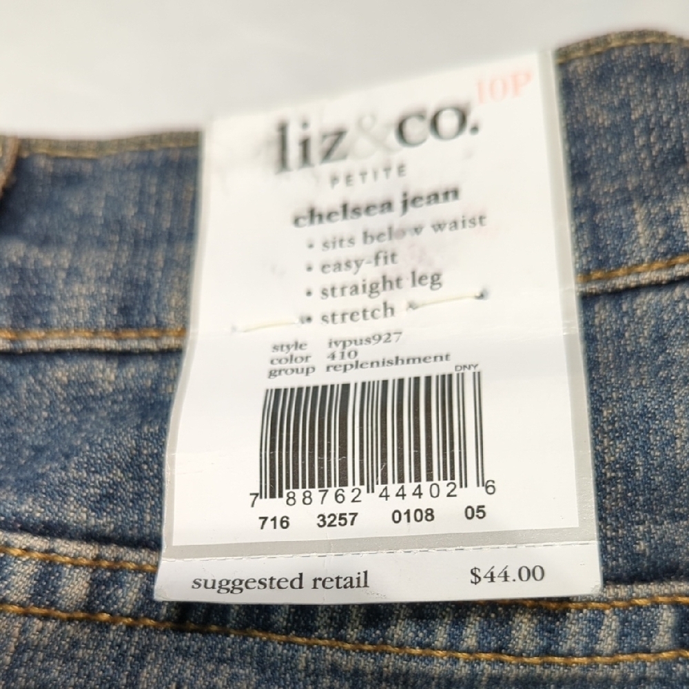 Liz & Co. Women's Straight Blue Jeans - Picture 2 of 10